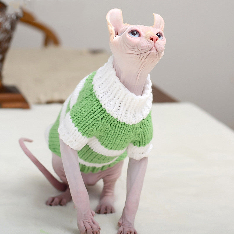 OFFLINE Hairless Cat Warm Sweater Pet Cat ClothesK