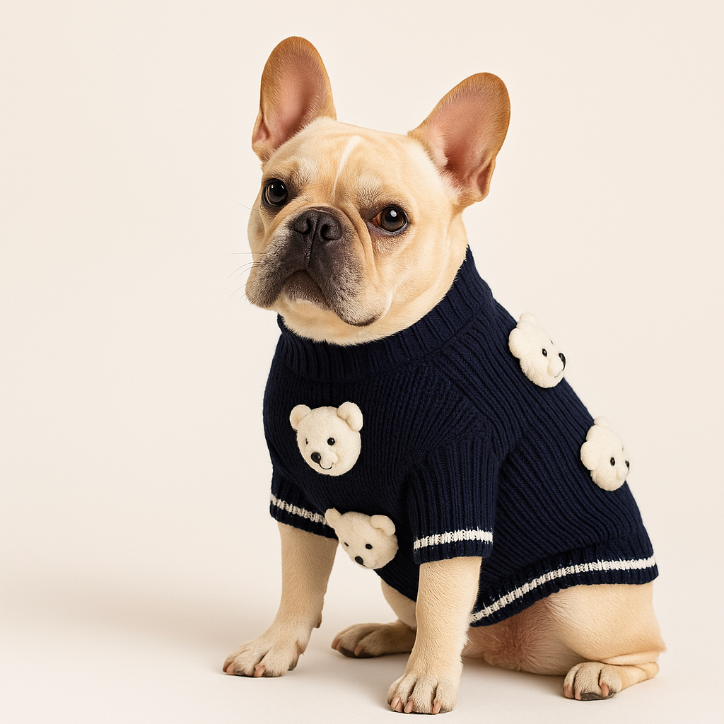 Pawfect Cause | Teddy Bear Dog Sweater – Cute Winter Knit Pet Outfit