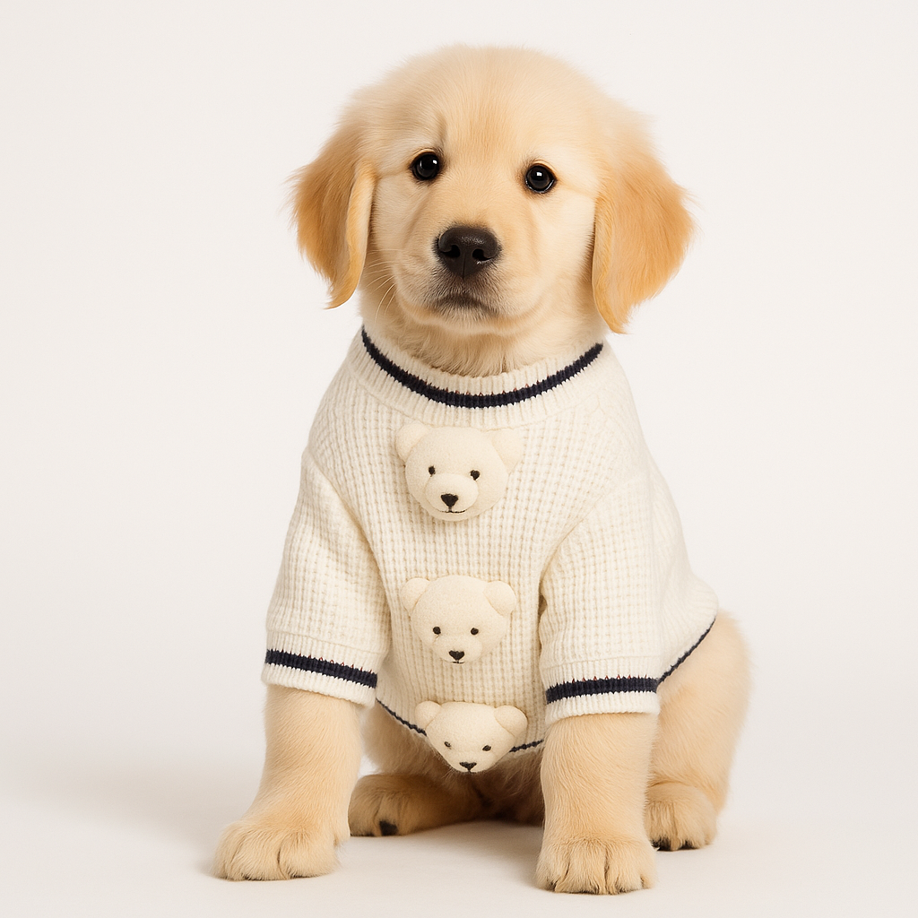 Pawfect Cause | Teddy Bear Dog Sweater – Cute Winter Knit Pet Outfit