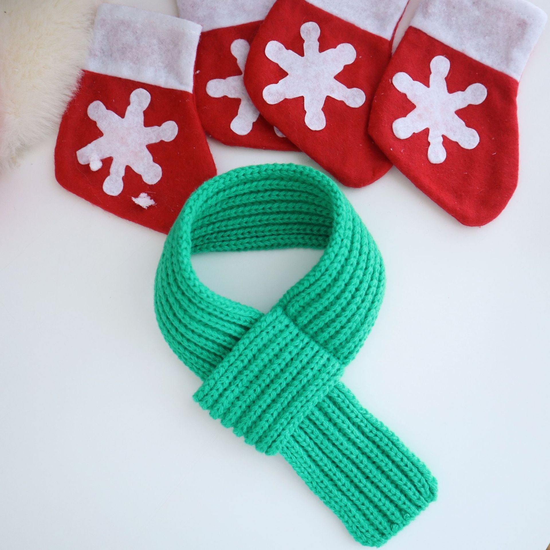 Pawfect Cause | Holiday Dog Sweater Set – Matching Christmas Outfit with Scarf & Beret