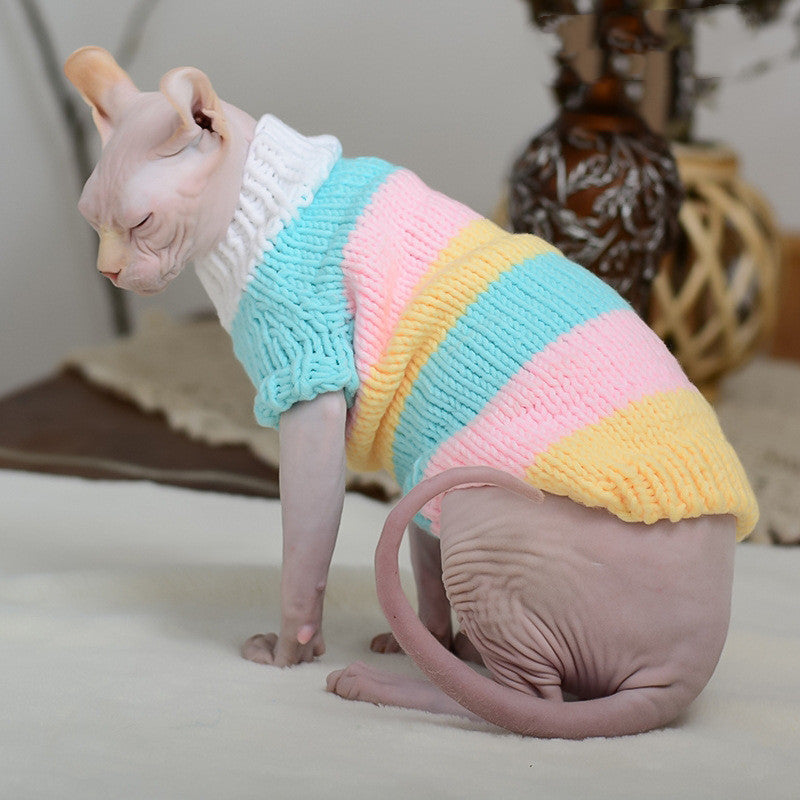 OFFLINE Hairless Cat Warm Sweater Pet Cat ClothesK